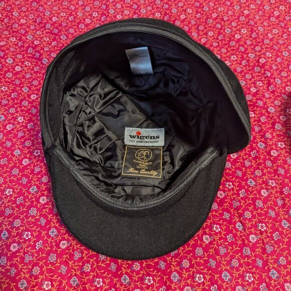 Wigens Johnston & Murphy Flat Cap Cashmere Wool Hat Ear Flap Newsboy XL 7 1/2 - Picture 7 of 9